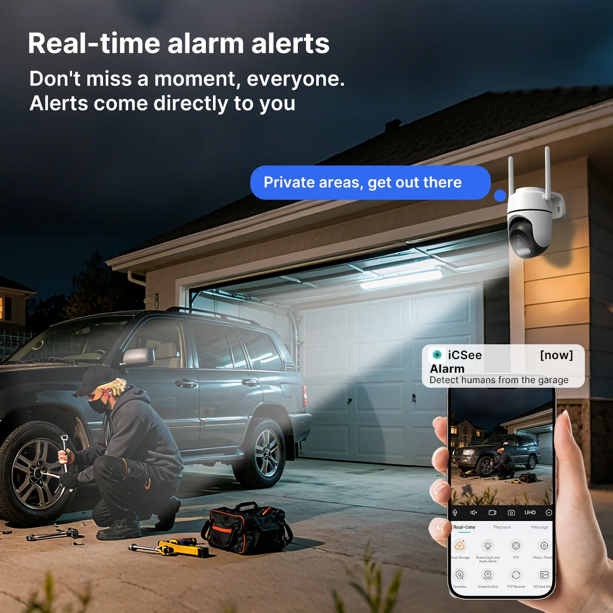 WONSDAR 2 قطعة كمية HD WIFI IP كاميرا Type-C واجهة الذكية للرؤية الليلية 2-Way الصوت تصنيف IP66 مراقبة الأمن iCsee #4