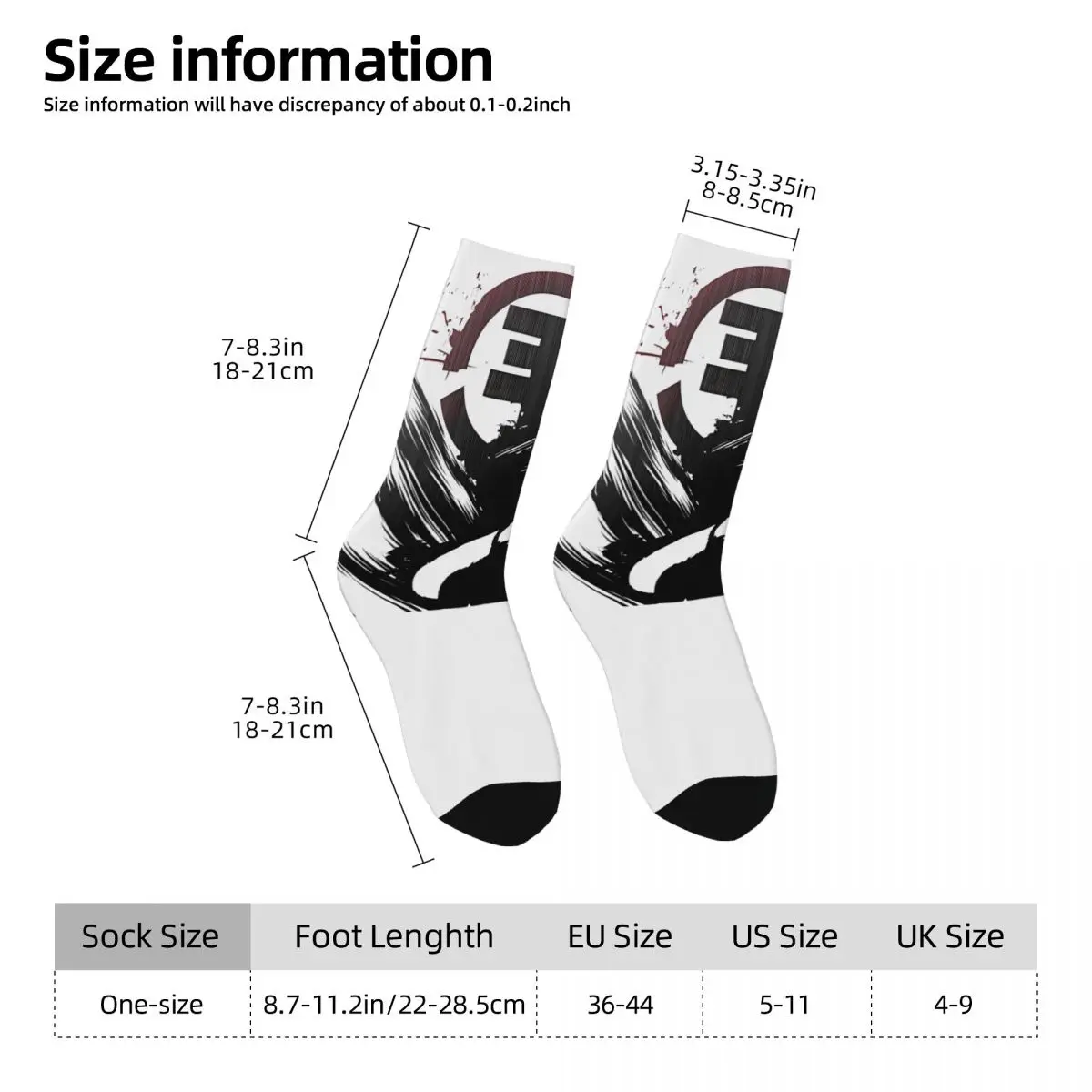 Happy Men's Socks Bill Vintage Tokio Hotel Tom Kaulitz Hip Hop Casual Crew Sock Gift Pattern Printed