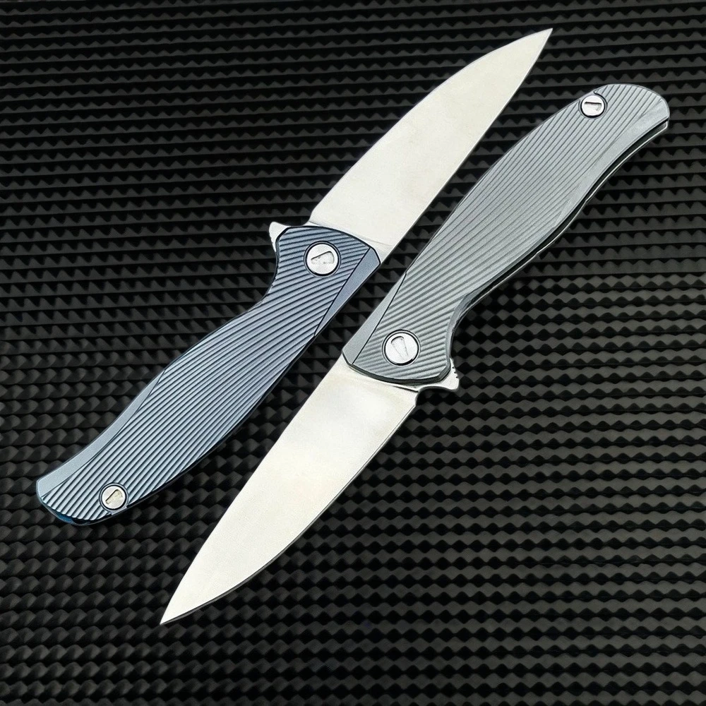 

Высококачественный складной охотничий нож для активного отдыха с лезвием из стали D2 и рукоятью из титанового сплава, для повседневного ношения, кемпинга и рыбалки