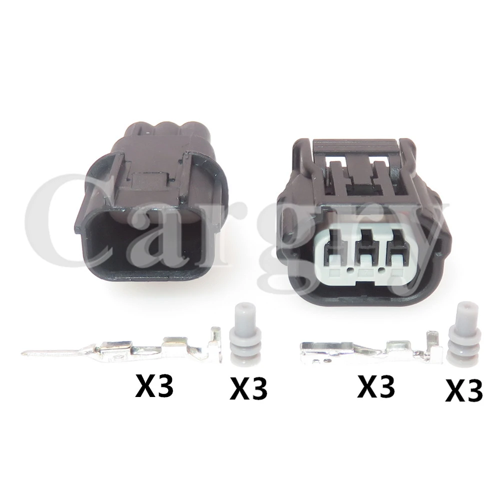 1 Set 3P Automotive Ignition Coil Electric Wire Connector AC Assembly 6189-7037 6188-4775 Car Lamp Waterproof Socket