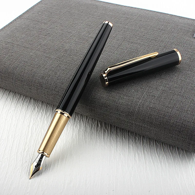 

Jinhao 85 Fountain Pen Retro Elegant Barrel Gold Clip Fine / Medium Nib for Writing Signature Office School