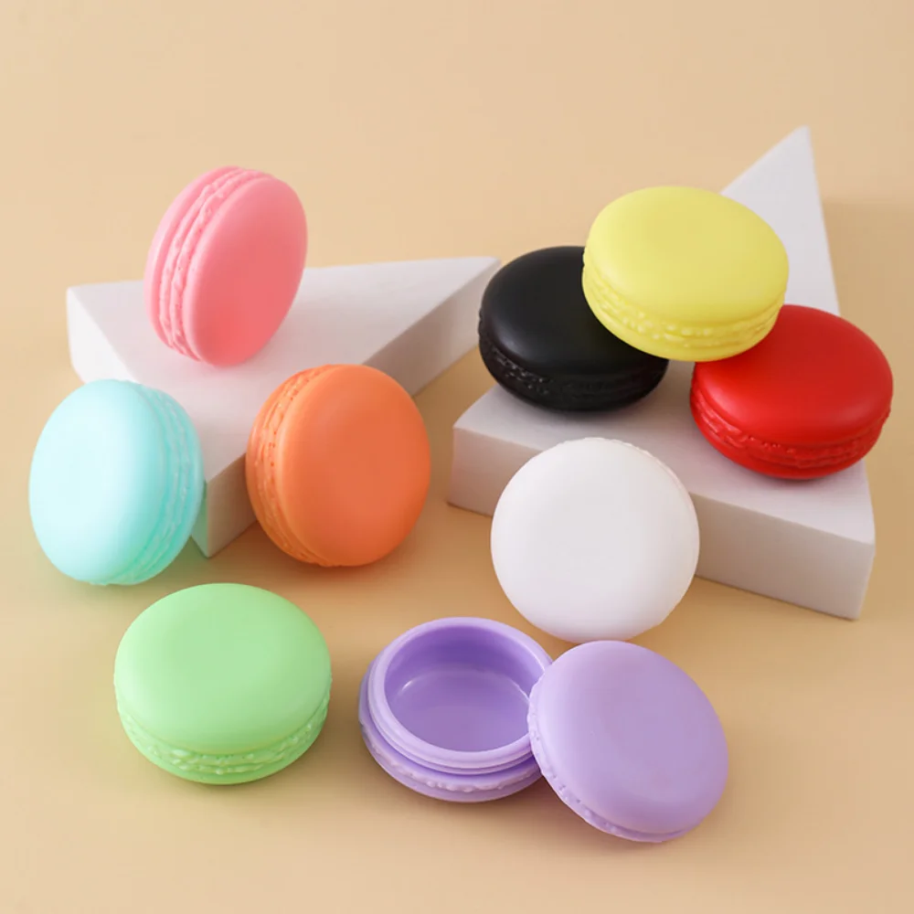 1pcs 10ml Silicone Travel Portable Lotion Cream Box Bottle Cosmetic Foundation Cream Pill Macaron Storage Box