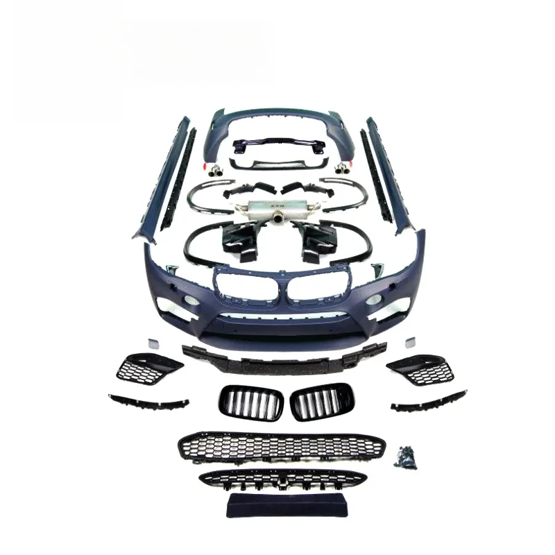 

X5 F15 Комплект кузова X5 M Style Высококачественный полипропиленовый материал 2013- 2018 лет Передний бампер Задний бампер Автомобильная боковая юбка Подтяжка лица