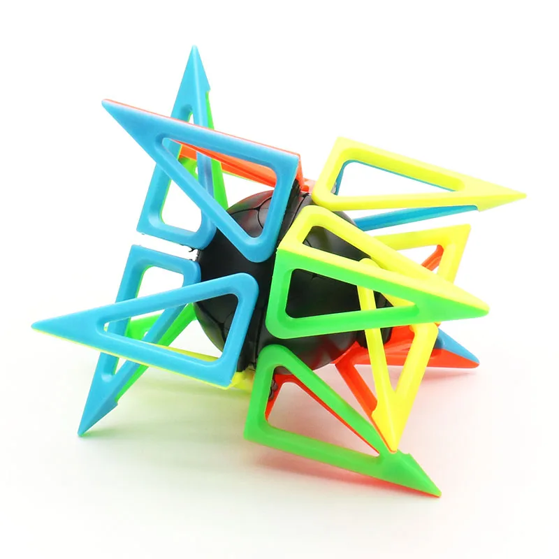 ليم مكعب الإطار Pyraminx جوفاء Tetrahedron الجليد Stickerless ملتوي لغز ماجيك الكبار المراهقين لعبة الذكاء دعابة الدماغ