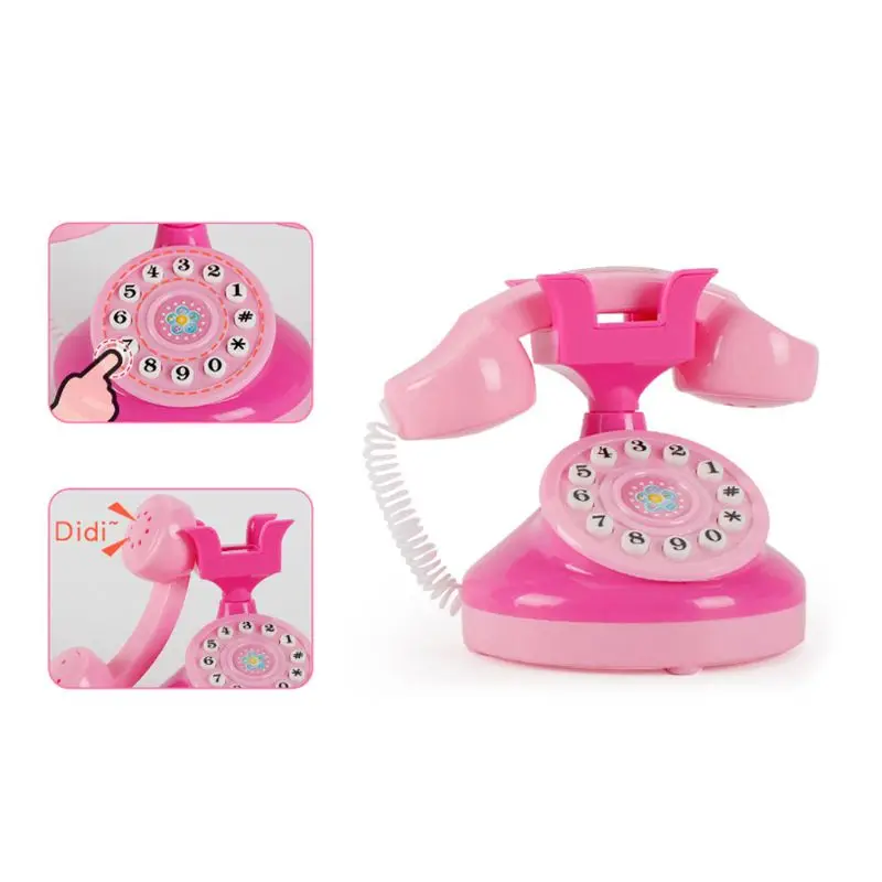 Children Kid Boy Girl Mini Kitchen Electrical Appliance Telephone Toy Set Early