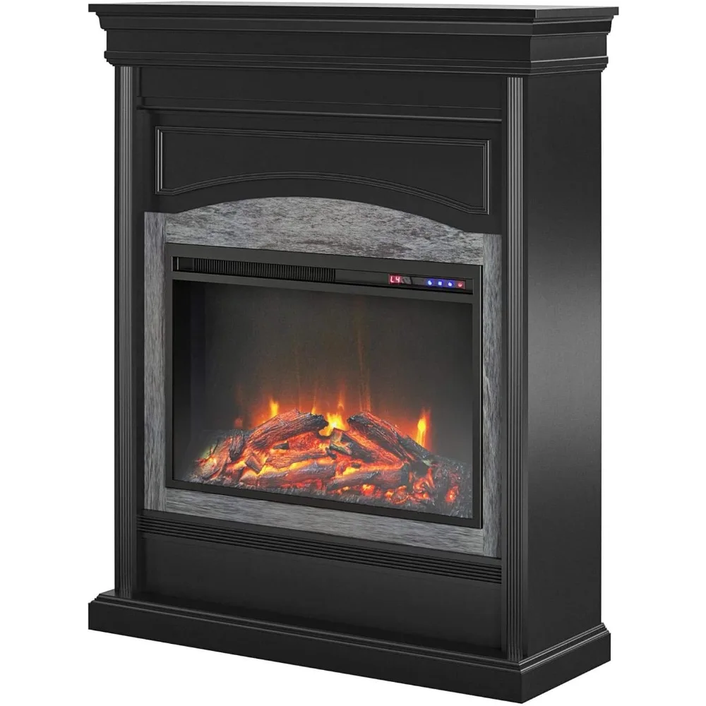 Lamont Electric Fireplace Black Freight Free Stove Decorative Heating Cooling Vents Home Improvement