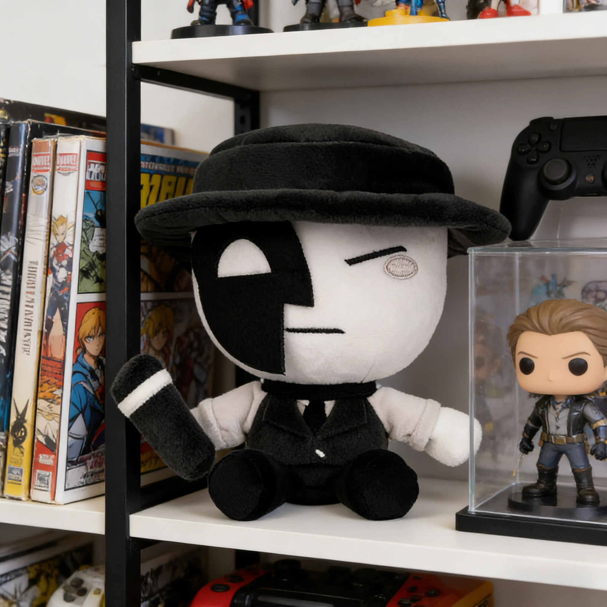 Schattige sterven van de dood pluche pop, zachte squishy Kawaii knuffel, virale game Plushie collectible, schattige kindercadeau randapparatuur