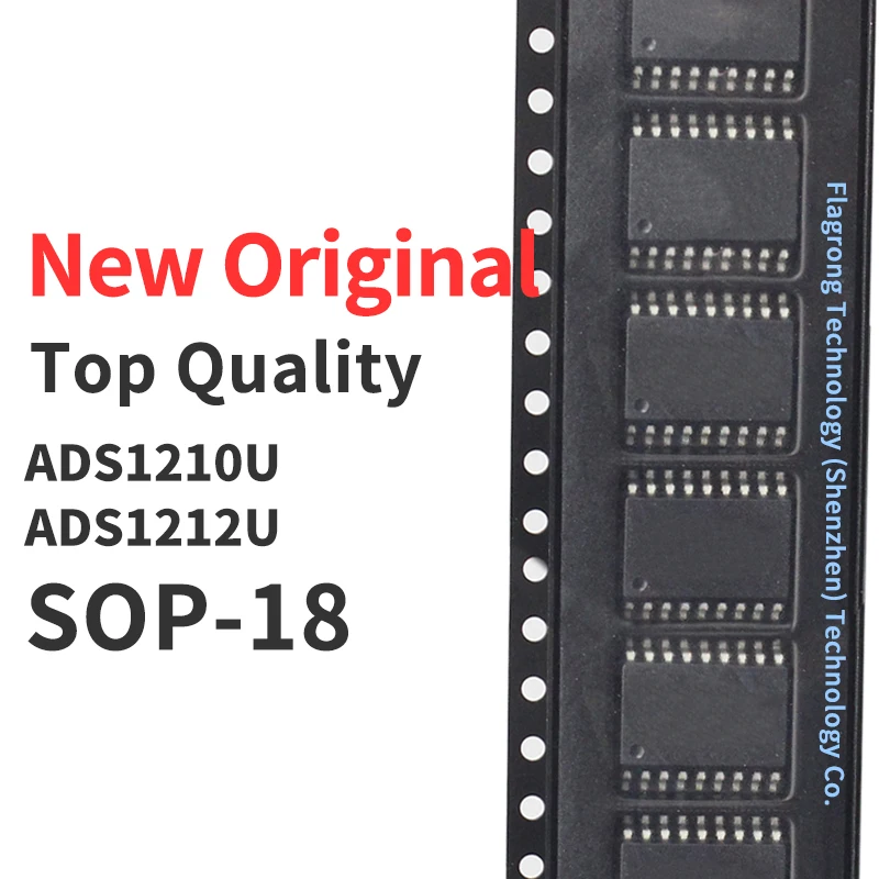 10 Pieces ADS1212U 1212U ADS1210U 1210U SMD SOP-18 Chip IC New Original