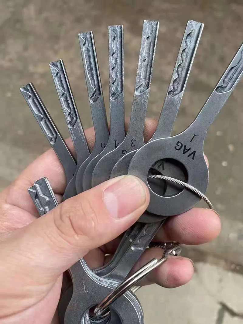 

Автомобильный инструмент Hu66 HU 66 для VW 7 шт./партия длинная ручка из нержавеющей стали модель ключей Открыватель двери автомобиля Слесарные Инструменты