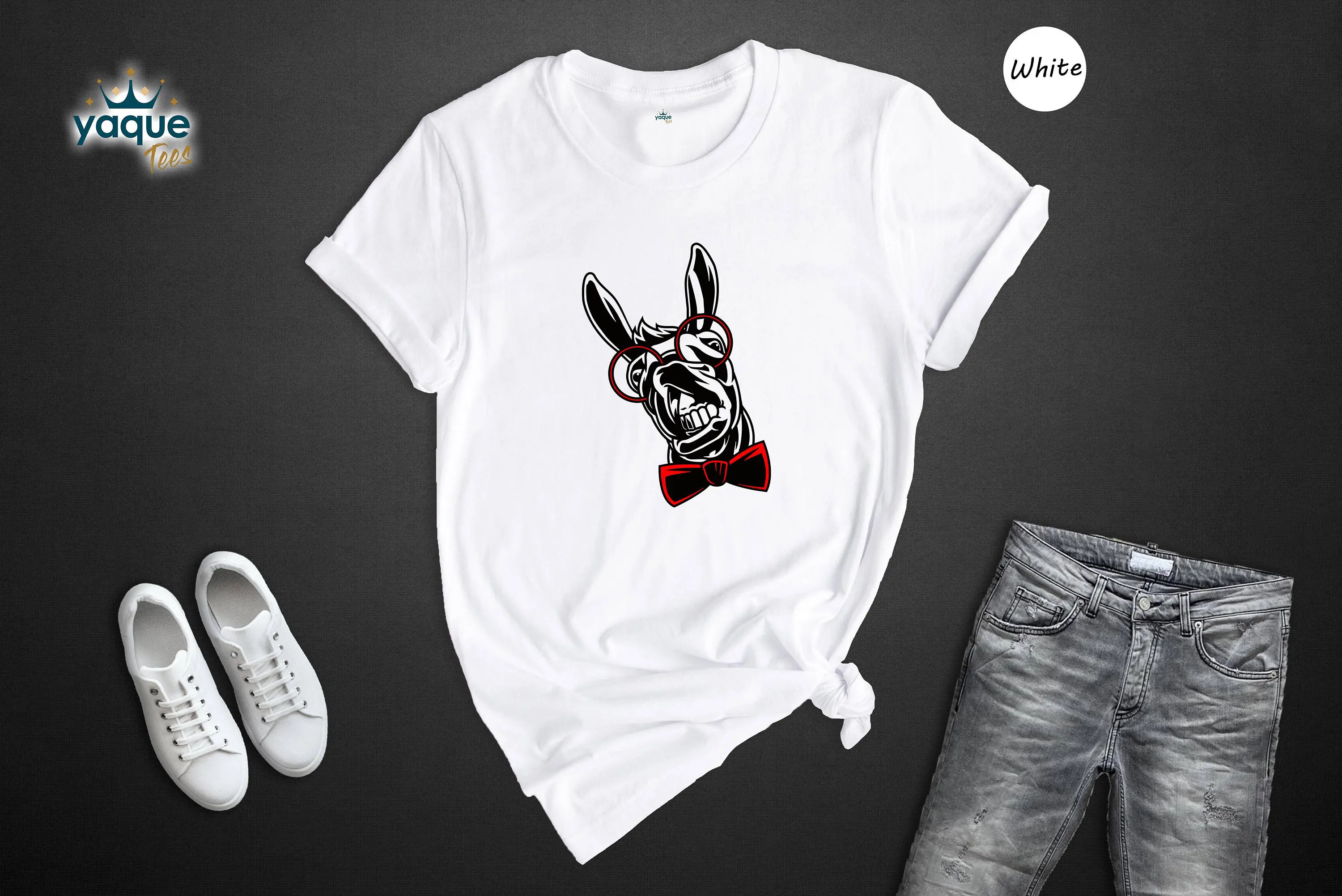 เสื้อยืดลากับแว่นตาน่ารักฟาร์มสัตว์คนรักชาวนาชีวิตป่า