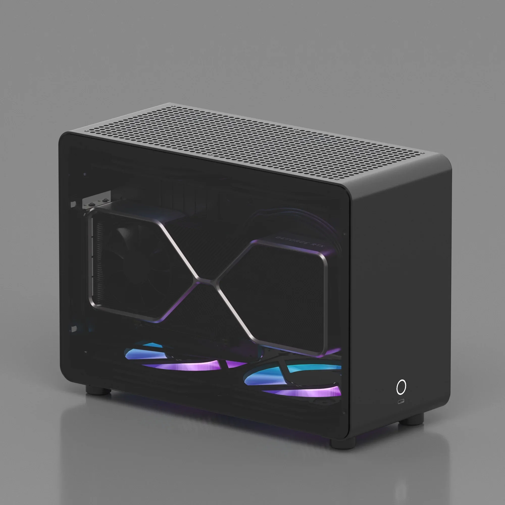 G1-Pro Aluminium Alloy Case A4 Sfx240 Water-Cooled ITX Transparent Chassis