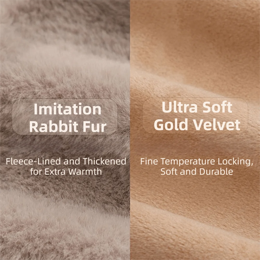 

Дышащая термозащитная накладка на плечи и шею из искусственного кроличьего меха, комфортная шаль-грелка для шеи