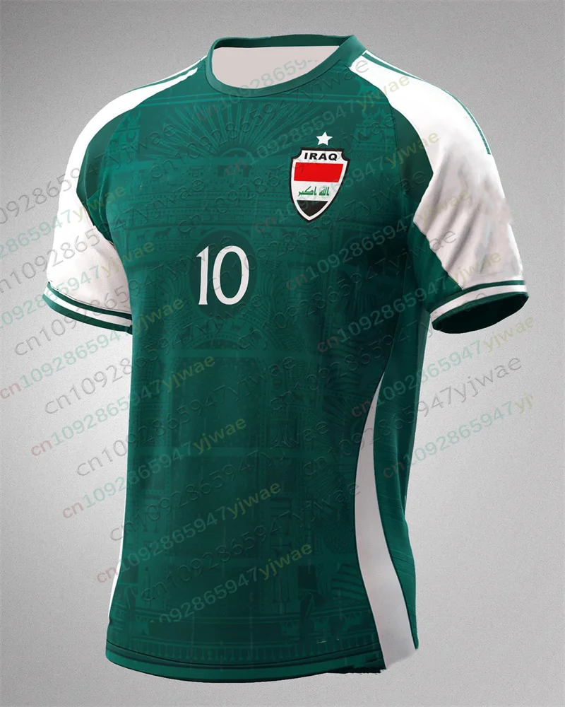 Camiseta de Fútbol Edición Aficionado Irak 2026, Ropa Deportiva Ligera, Transpirable y de Secado Rápido, Camiseta de Entrenamiento para Exteriores, Camiseta de Verano para Hombre