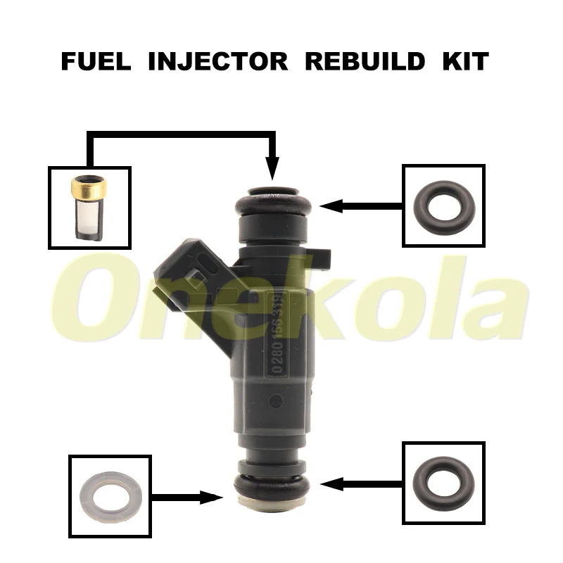 Fuel Injector Service Repair Kit Filters Orings Seals Grommets for X5 X6 Rancher Z6 ZForce Z6-EX 500 600 0280156319 018B-171000