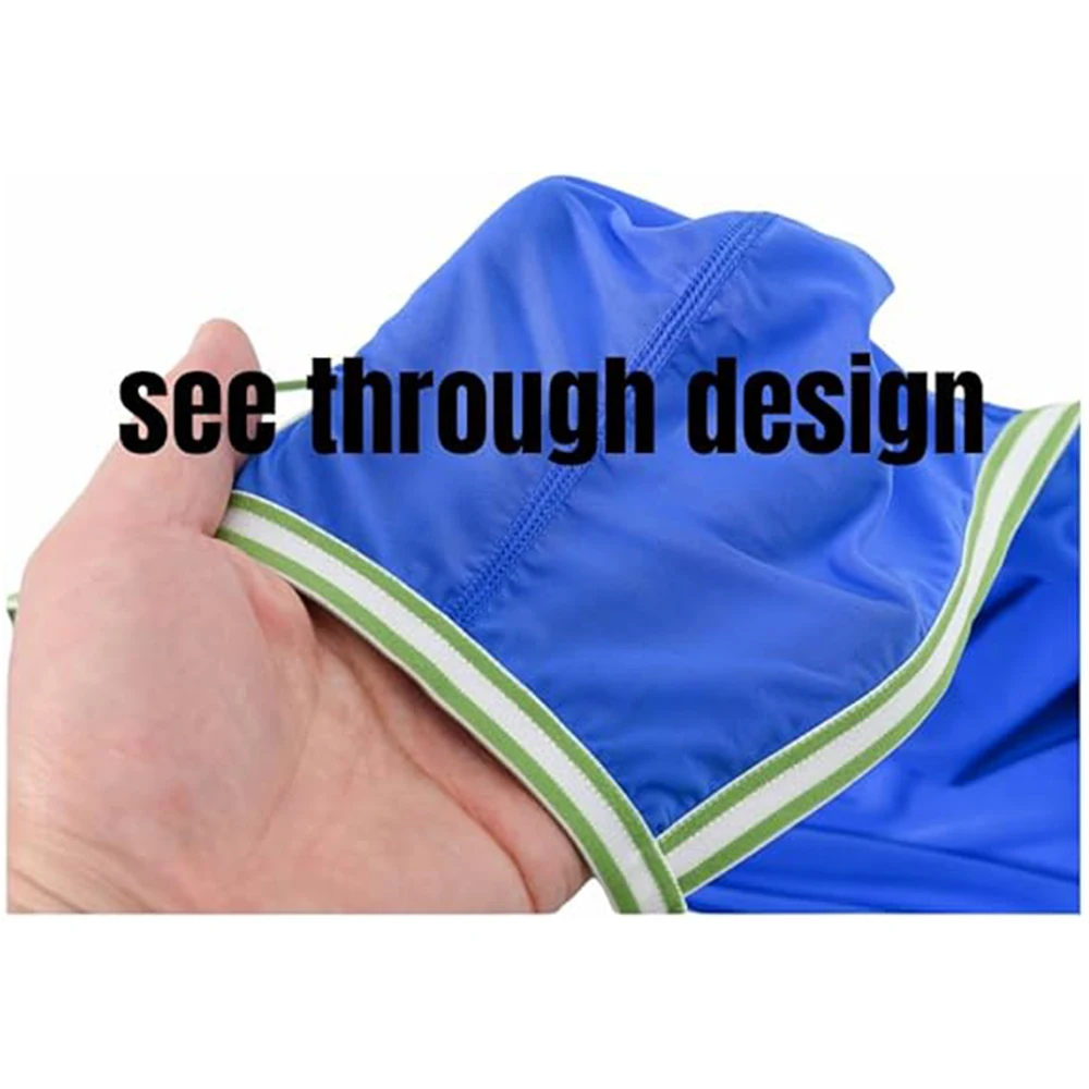 ZONBAILON Mens Mesh Sexy Sheer See Through Boxer Briefs Bulge Enhancing Pouch Trunks Underwear M L XL 2XL