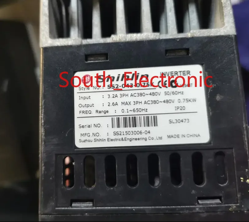 SS2-043-0.75K  0.75KW 380V  inverter  ,  In good working condition, free shipping  a