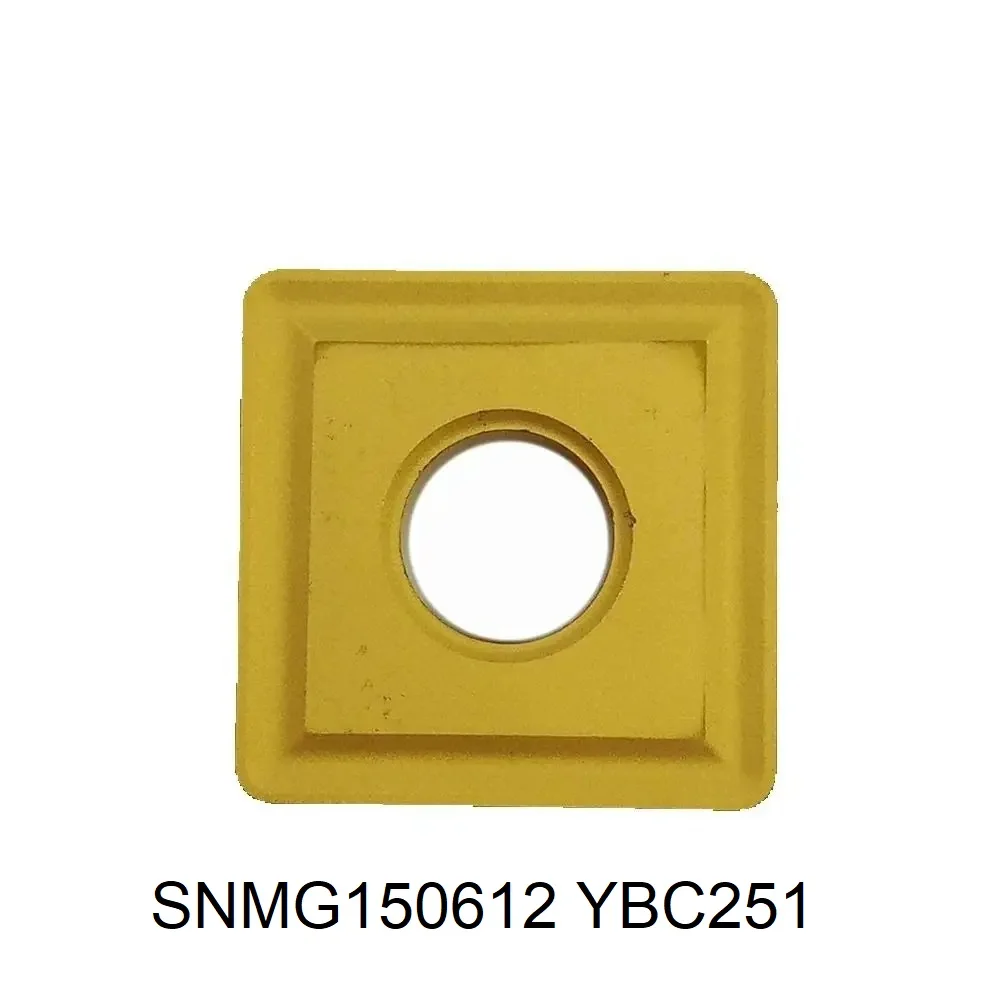 snmg SNMG 150612   YBC251 10 قطعة/الوحدة CNC تحول إدراج مخرطة أدوات القطع المغلفة كربيد الصلب التشطيب SNMG SNMG 150612