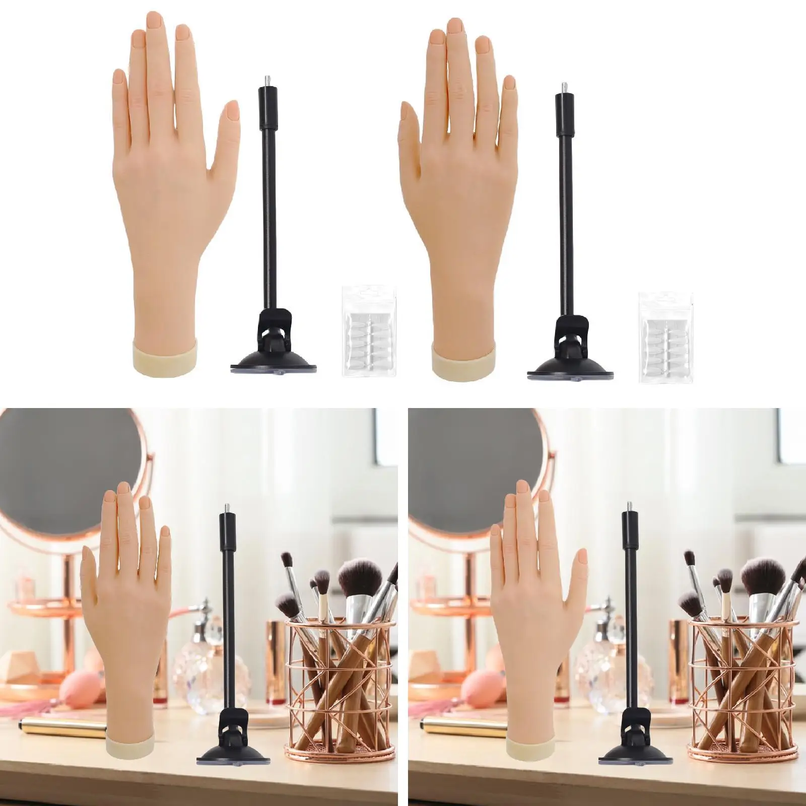 

Практическая рука, реалистичная с присоской, силиконовая женская рука-манекен, искусственная рука для браслета, органайзер для колец, магазин часов