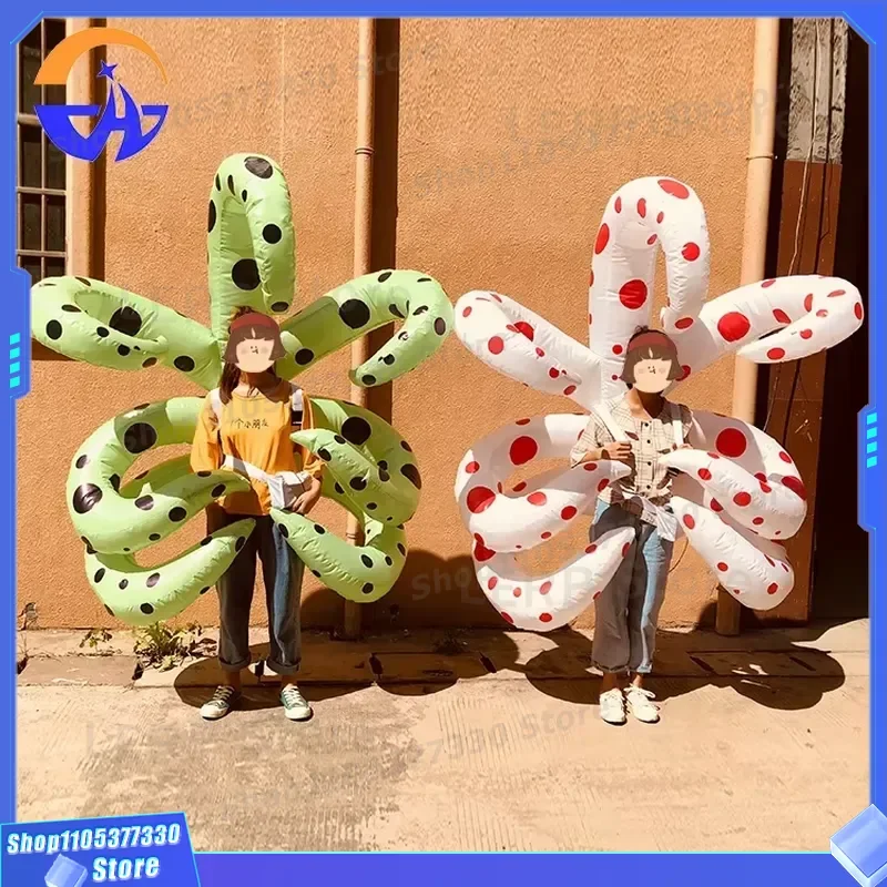 Giant Inflatable Octopus Costume for City Parade Walking Show Creative Craniotomy Party Prop Colorful Blowing Suit Cheap