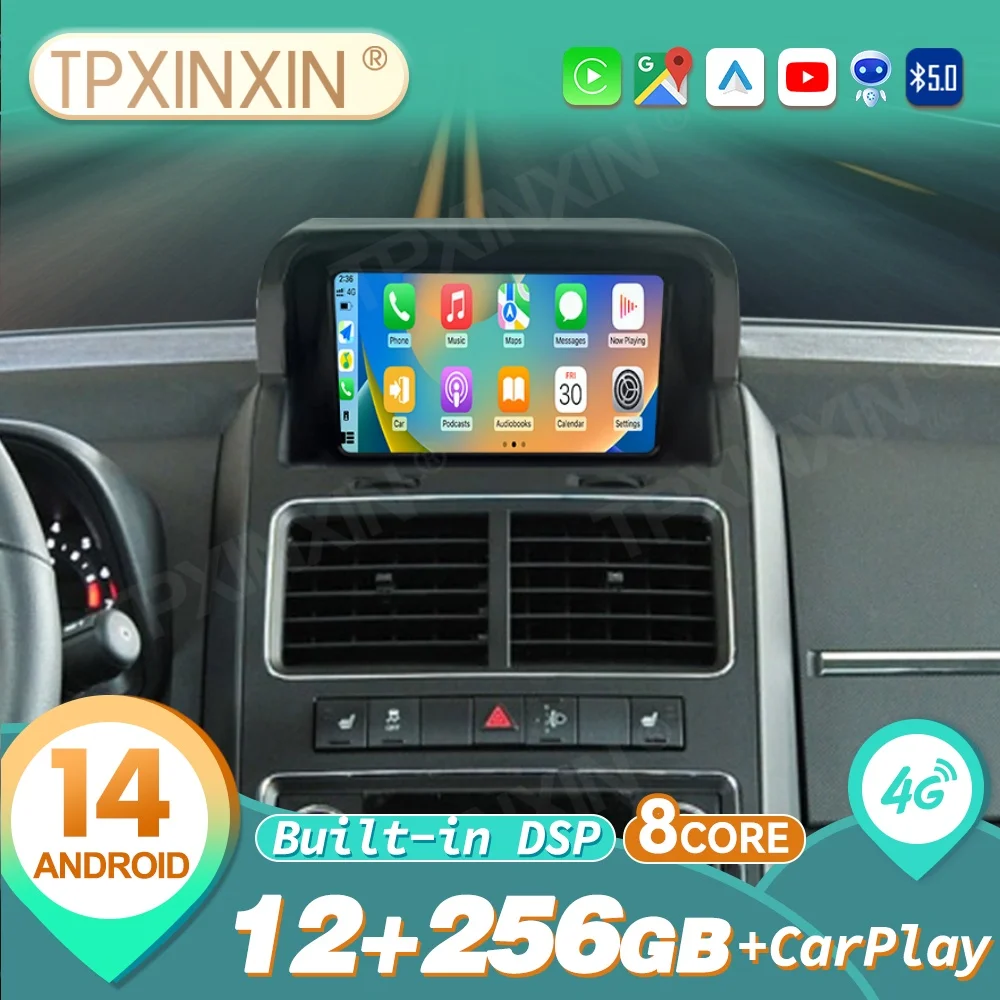Radio para Auto con Android Auto y Carplay para Dodge Journey 2009 2010 2011, Reproductor Multimedia Estéreo para Automóvil, Unidad Principal con Navegación GPS