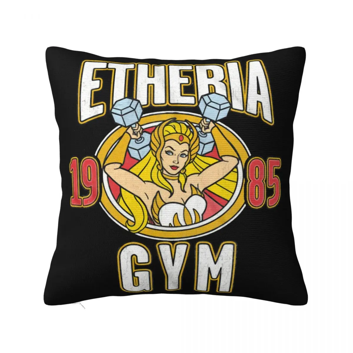 Masters Of The Universe She Ra Etheria Gym 1985 Mens Princess Adora Top Logo Graphic Letter Comical Pillow Case