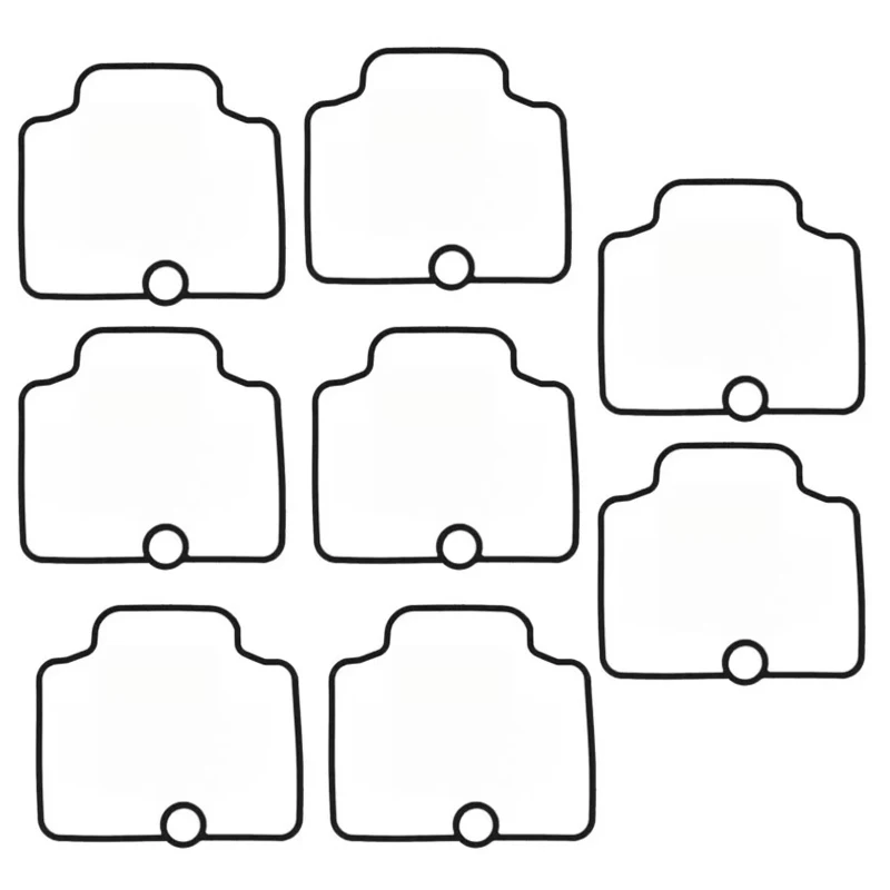 For Honda MTX125 MTX200 Carburetor Float Bowl Gasket 4/8 Pack Fuel Chamber Seal Rubber Gasket