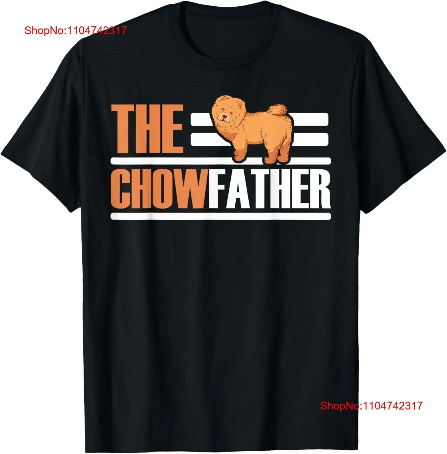 The Chowfather Dog Owner Puppy Lover Paw Chow Camiseta vintage lavada moda estirada ligeramente ropa de diseñador elegante