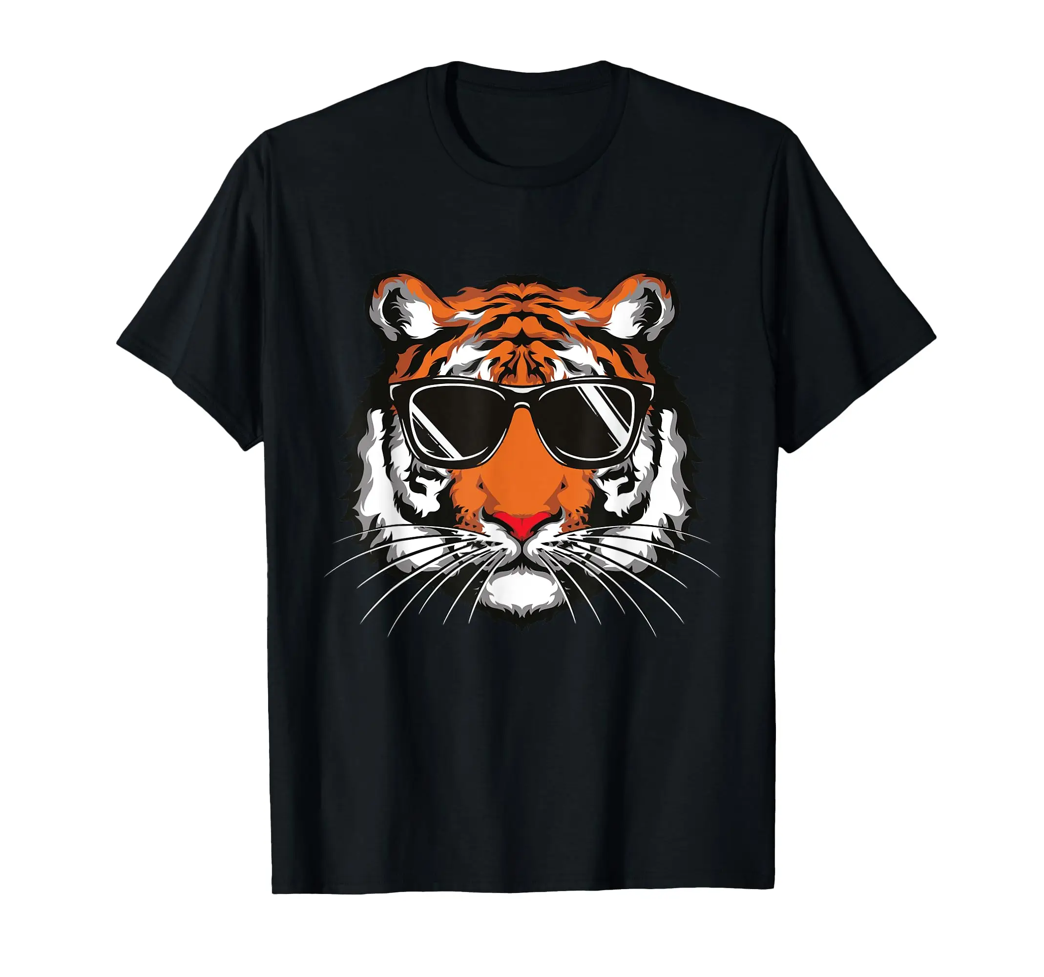 

Cool Tiger Sunglasses Vintage Bengal Tiger Lovers T-Shirt Oversized Graphic Tees Y2k Vintage Tees