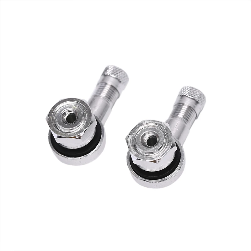 2x CNC Motorcycle 90 Degree Angle Wheel Tire Tubeless Valve Stem Aluminum