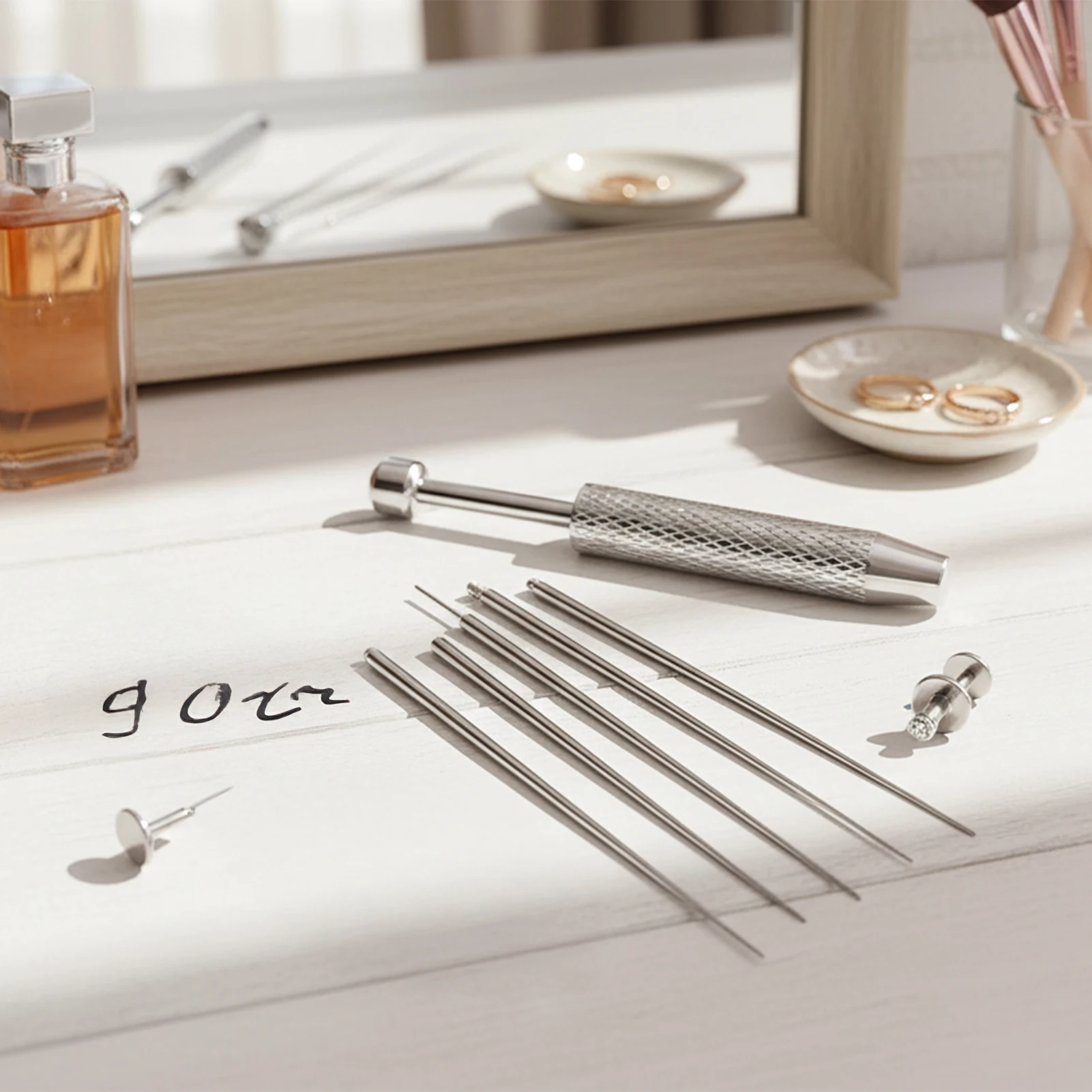 

316 Stainless Steel Guide Pins Threaded Inserts DIY Piercing Tool Kit For Jewelry Making Handcraft