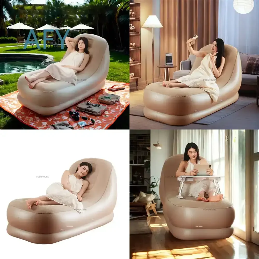Modern Inflatable Seating for Adults Outdoor Portable Folding Sofa Bed for Japanese Garden Furniture Home Leisure Electric
