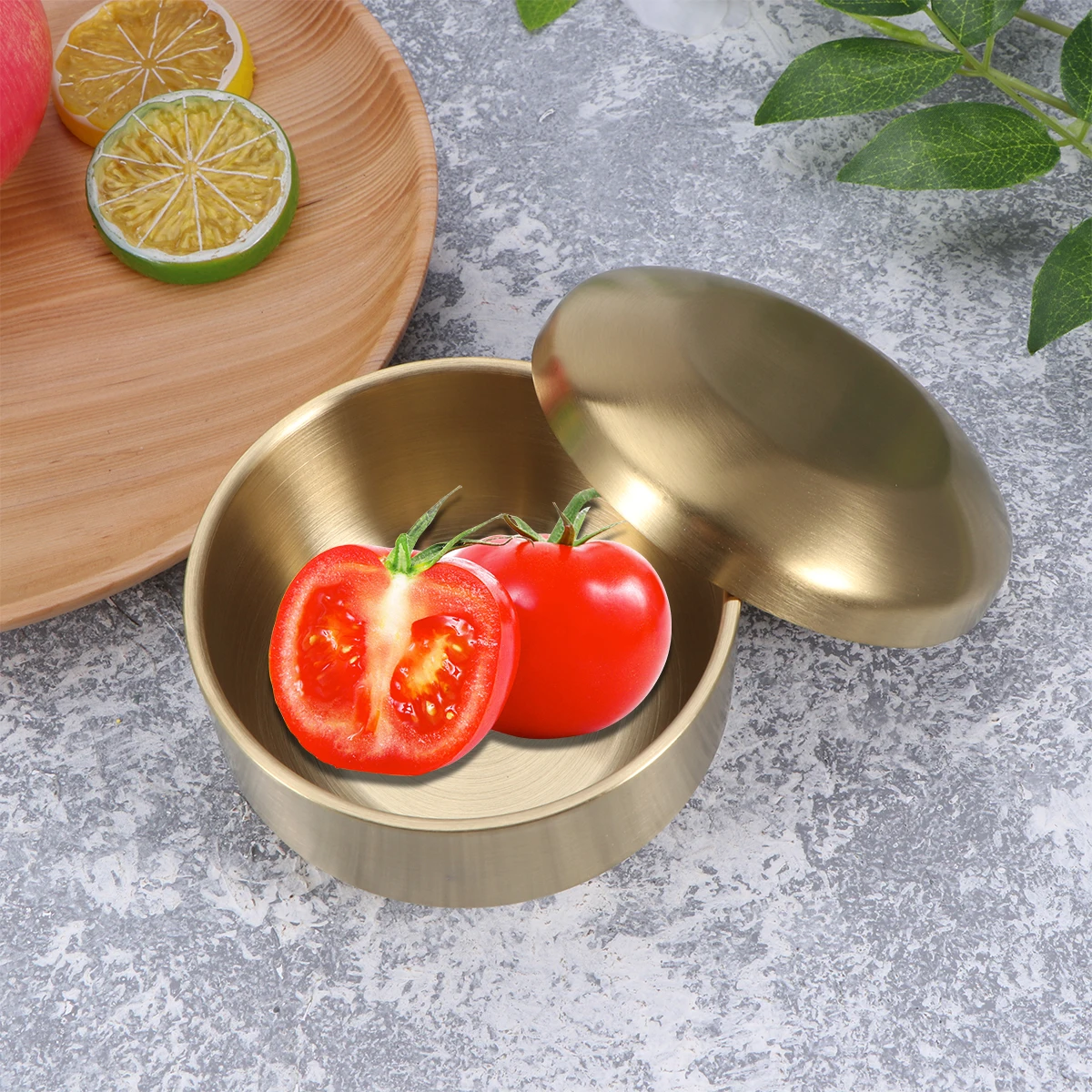 

Stainless Steel Rice Bowl Double Wall Insulated Soup Bowls Home Kitchen Use Metal Snack Serving Bowl Household Utensils