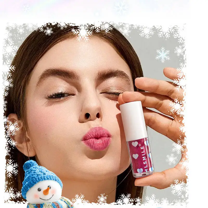 MLSMILE 6 Colors Pearlescent Glaze Long-Lasting Moisturizing Easy-To-Color Liquid Lipstick Christmas Lip Gloss 2025 new