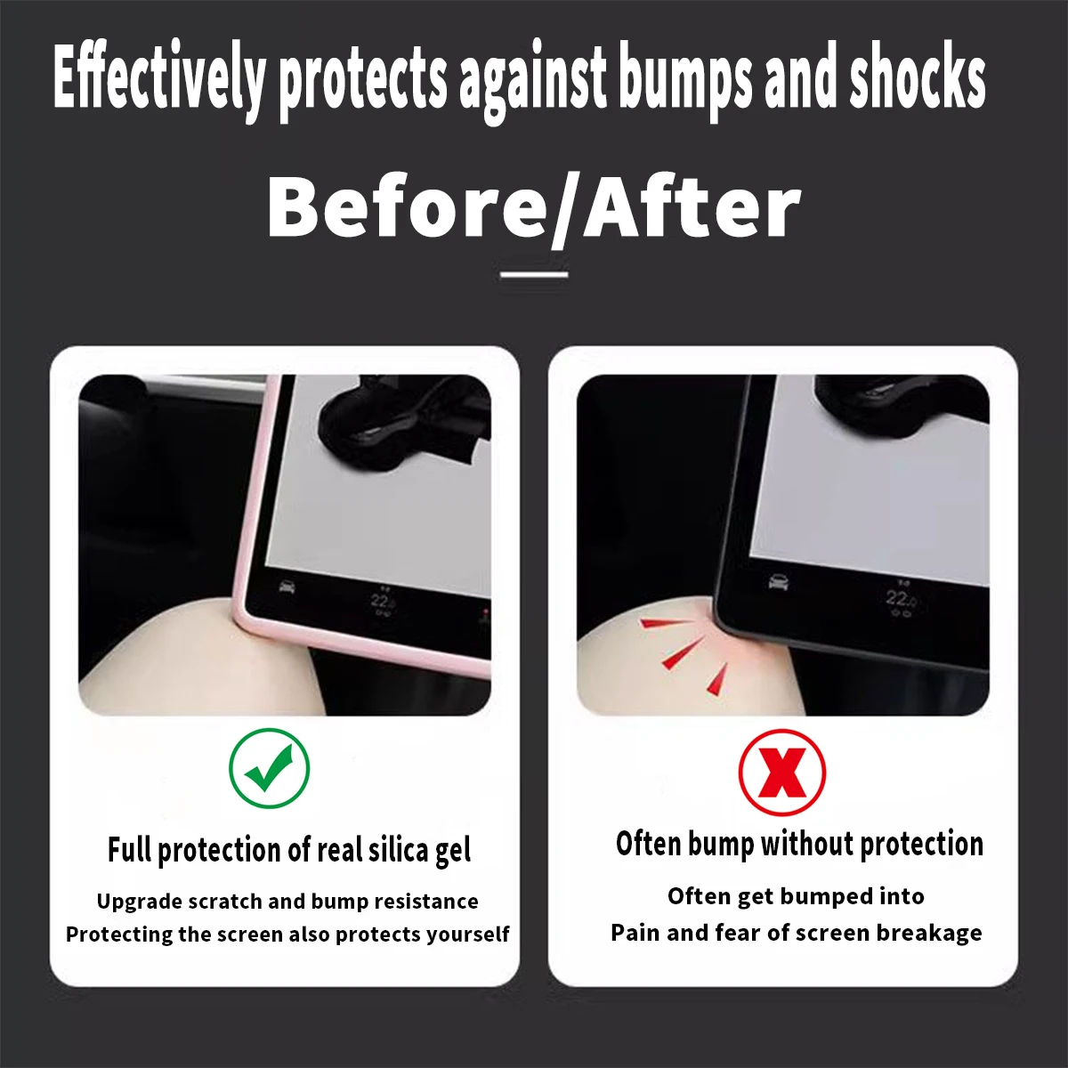 غطاء سيليكون لشاشة السيارة لـ Jaecoo J7 7 Chery Tansuo 06 2024 2025 2026 إطار حماية للشاشة ملحقات من السيليكون #5