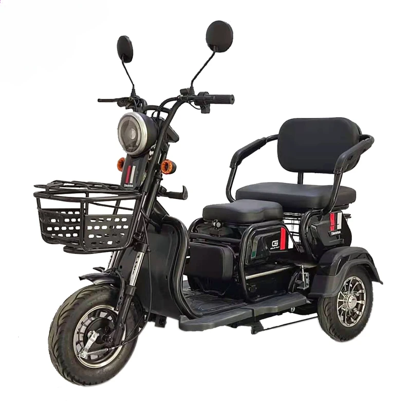 

most popular 3 wheel electric motorcycle passenger 60v 800w tricycles scooters with padals