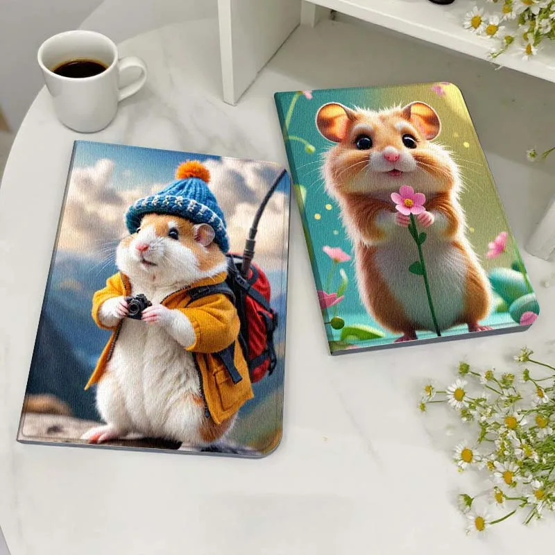 

Cartoon Hamster Holding Flower Tablet Case For Legion Xiaoxin Pad Y700 K10 M10 P11 K11 Pro Plus 10.6 11.5 Inch 2021 2023 2025