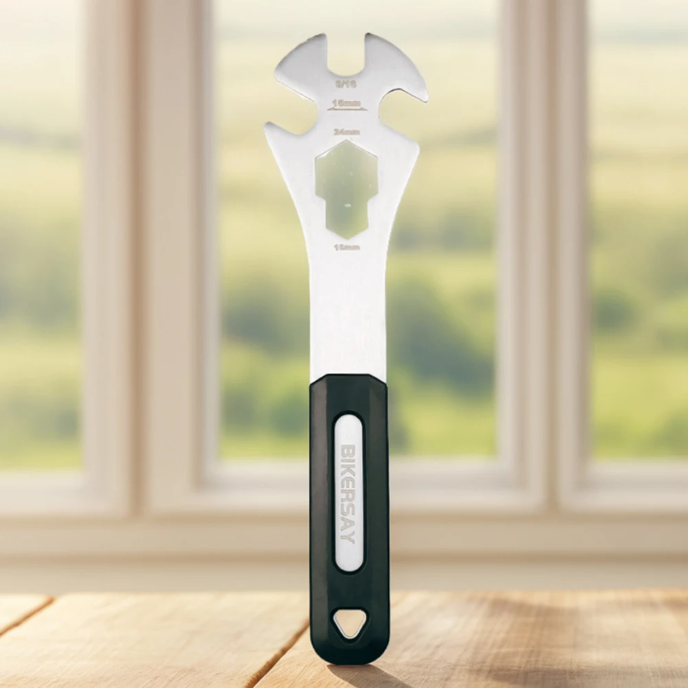 Kunci Pedal Sepeda 15mm Alat Pelepas Pedal Sepeda MTB Road Bike Pedal Spanner untuk Perbaikan Efisien Sepeda Jalan dan Gunung