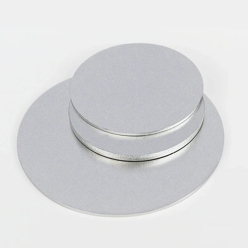 Disque en aluminium à plaque circulaire en alliage d'aluminium 5052, avec un diamètre de 50 60 80 100 120 150 200 300mm et une épaisseur de 0.5-6.0mm