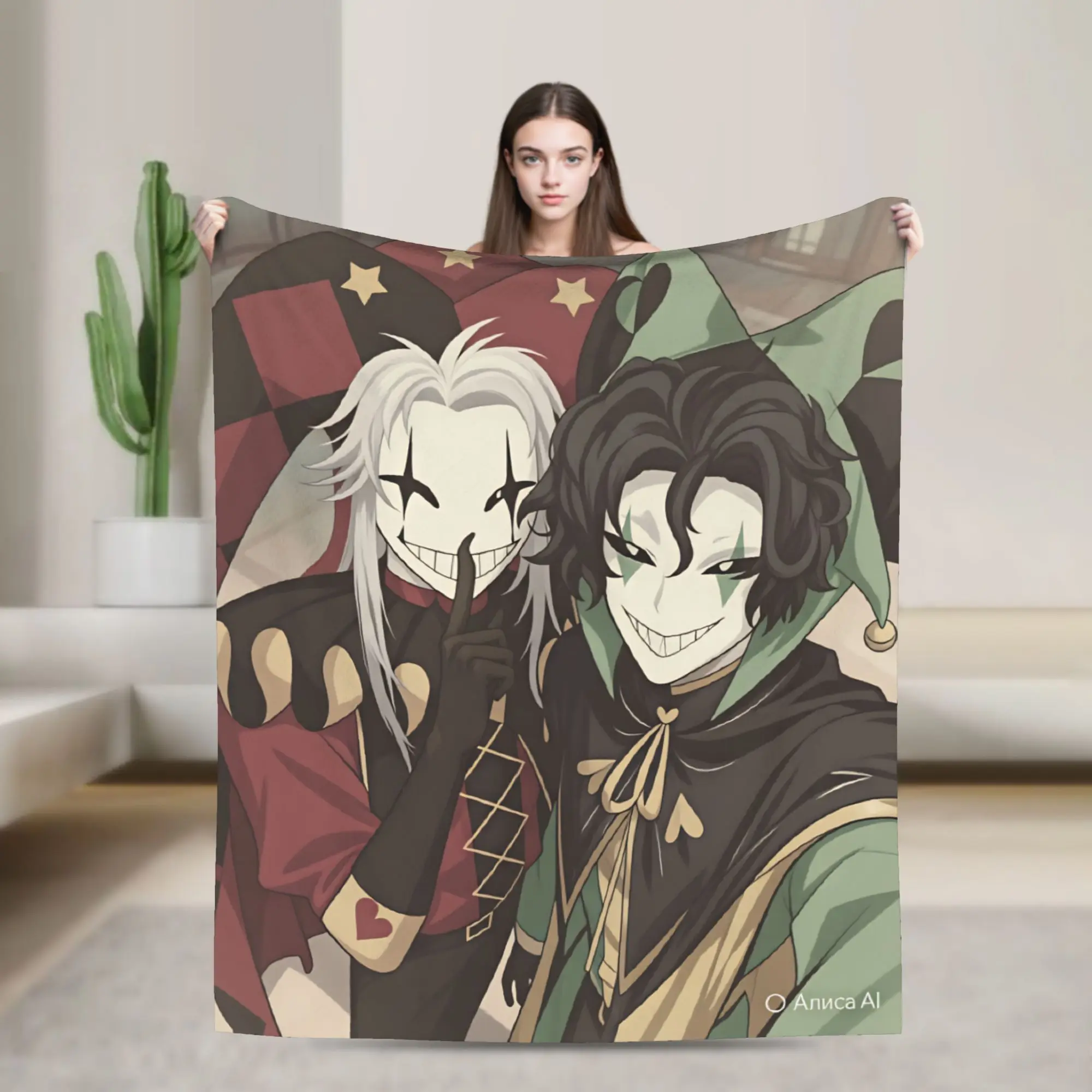 The Freak Circus  Blanket  Soft Graphic Plush Throw Blanket For Children Living Room Flannel Bedspread Bed Cover