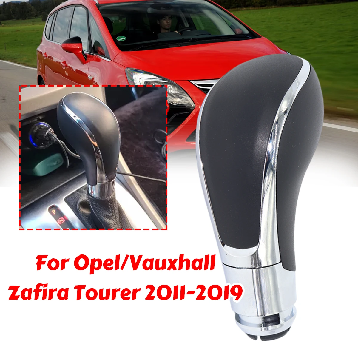 Automatic Gear Shift Knob Chrome For Opel Vauxhall Zafira Tourer 2011-2019 Gear Shifter Handball Head Direct Ergonomic Anti-slip