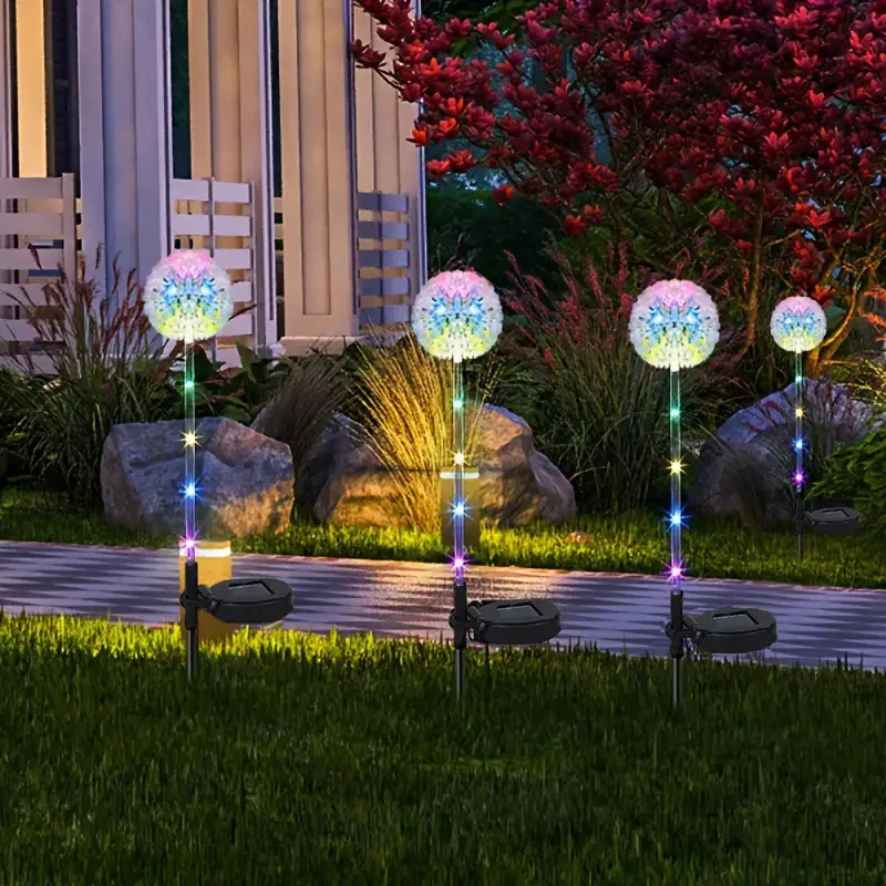 1/2 pcs Solar Garden Lights Outdoor Solar Dandelion Ground Plug-in light Garden Light LED Light Outdoor Solar Flower Light view 3