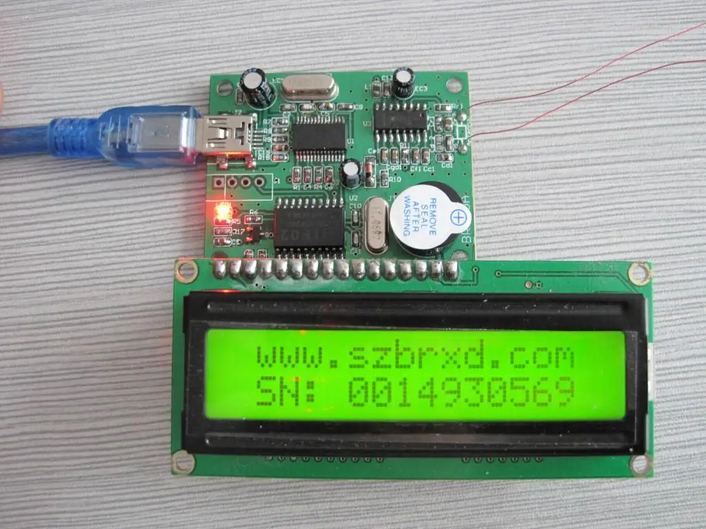 125KHz low frequency module RFID module USB interface EM4095 LCD1602