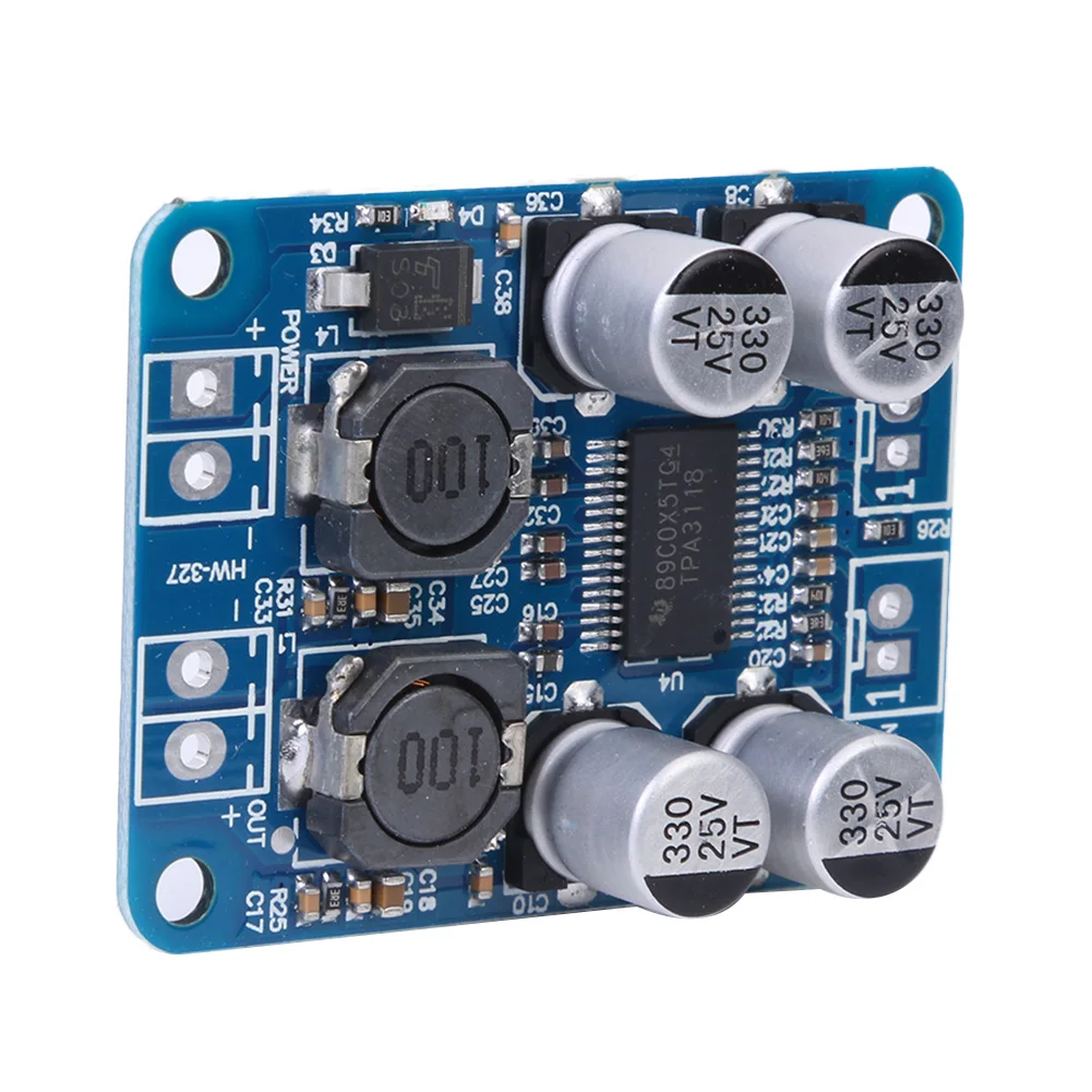 وحدة صوت رقمية أحادية لاردوينو ، رقاقة اللوحة ، Tpa3118 ، Tpa3118 ، 60W ، DC 12V-24V ، 32pin ، 1-10