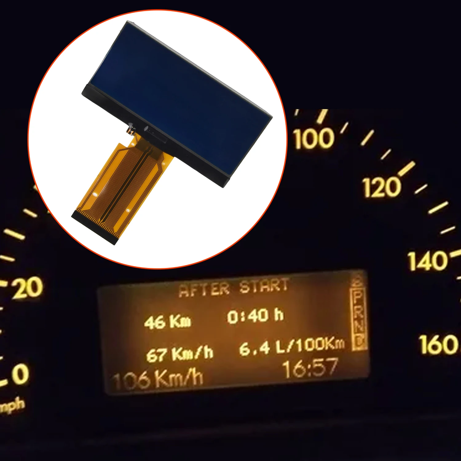 لوحة القيادة شاشة LCD عرض لمرسيدس بنز W203 C الفئة W463 2000-2007 شاشة LCD عرض شاشة LCD للسيارة العلامة التجارية الجديدة
