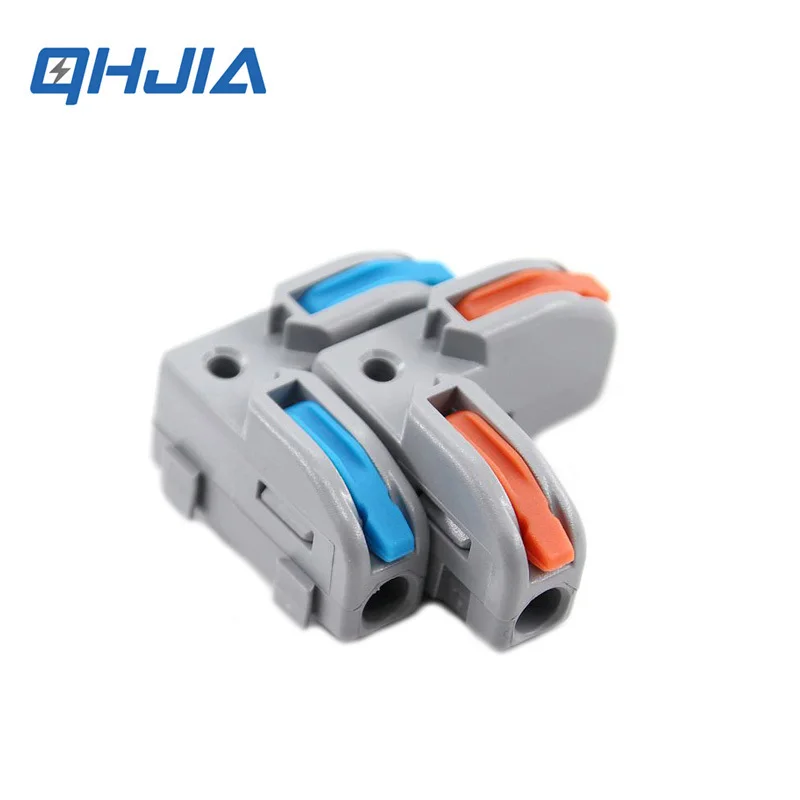 L Type Wire Electrical Connector Mini Fast Splitter Splicing T-Type Universal Wiring Cable LED Terminal Push-in Quick Connectors