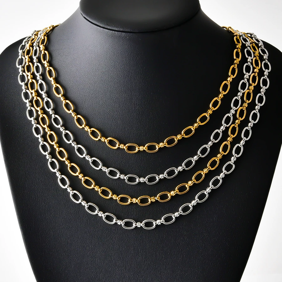 1 Buah Kalung Rantai Oval Besa - Men Accessories Neck Chain ulasan dan harga