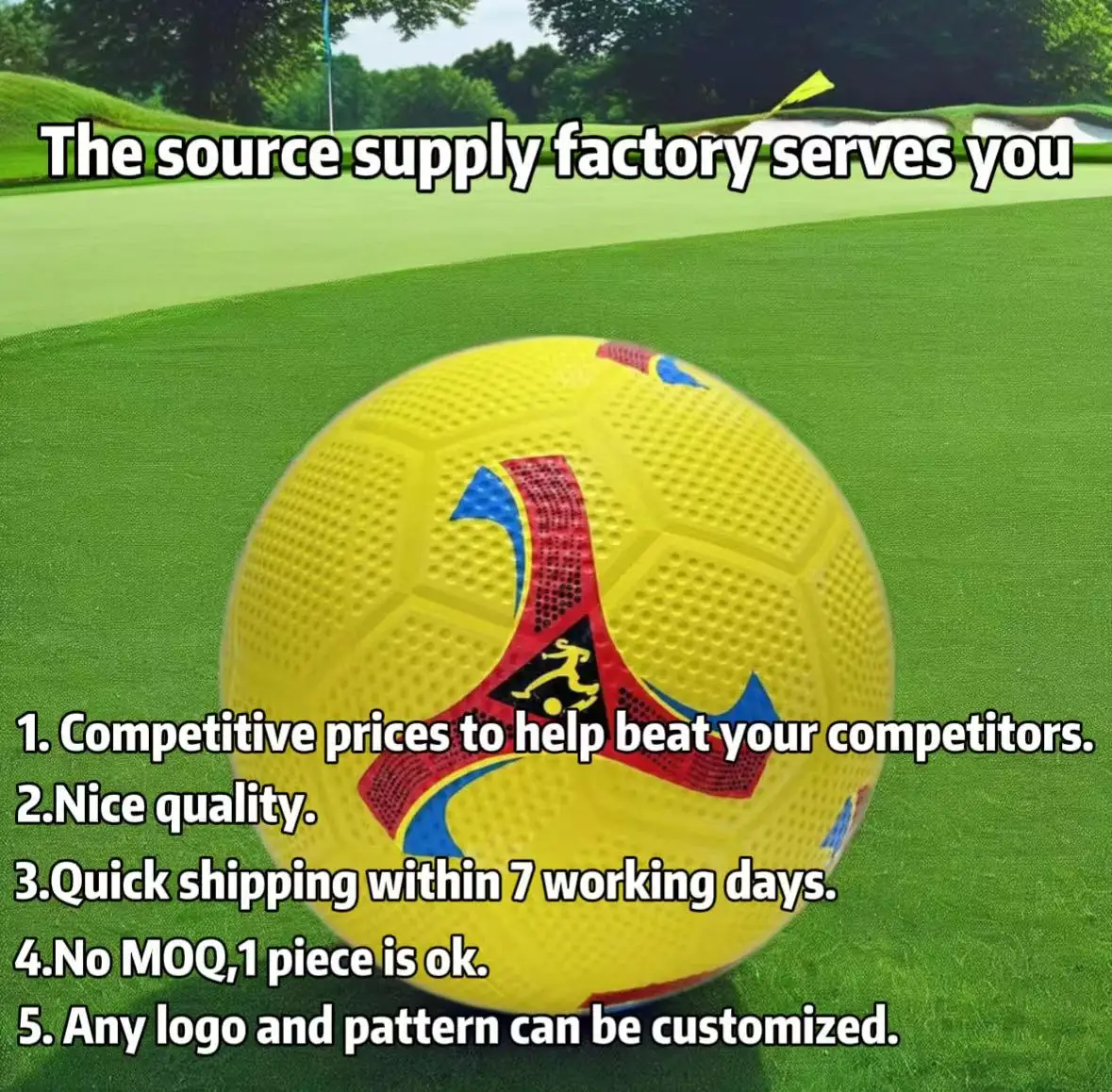 맞춤형 사이즈 5 축구공 및 골프공 스포츠 축구공