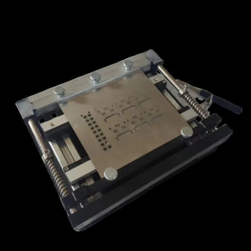 Steel Mesh Solder Paste Printing Table Steel Sheet SMT Solder Paste Printing Manual Small Micro Screen Printing Machine