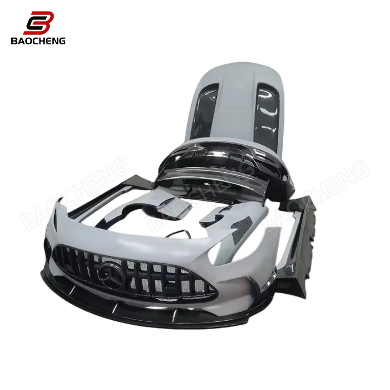 Body kit for Mercedes-Benz Amg GT GTS GTR Plus BS style half-carbon fiber front bumper rear bumper spoiler fender