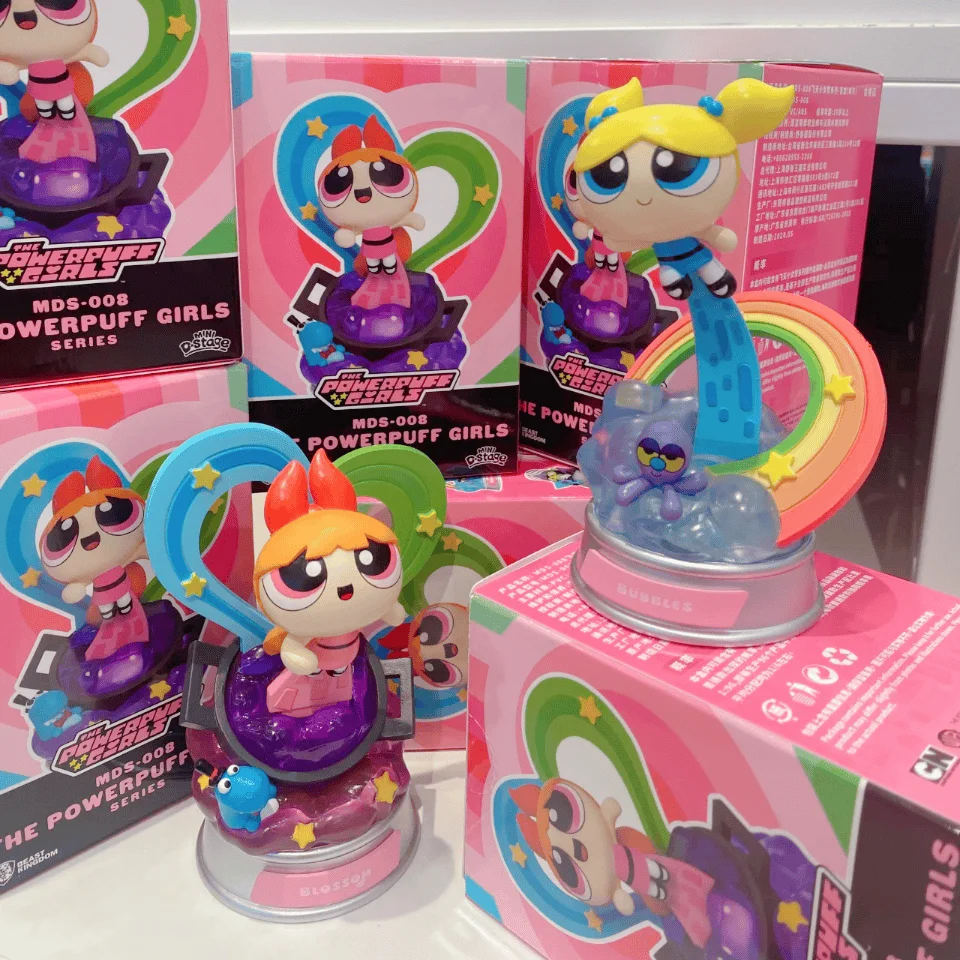 11,5 см Beast Kingdom Powerpuff Girls слепая коробка периферия цветы и пузыри фигурка украшения рисунок автомобиль подарочные игрушки